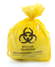 Bolsa amarilla de polietileno de 70x90 cm para residuos médicos
