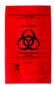 Bolsa roja para residuos biológicos infecciosos de 20x30 cm carga 1kg