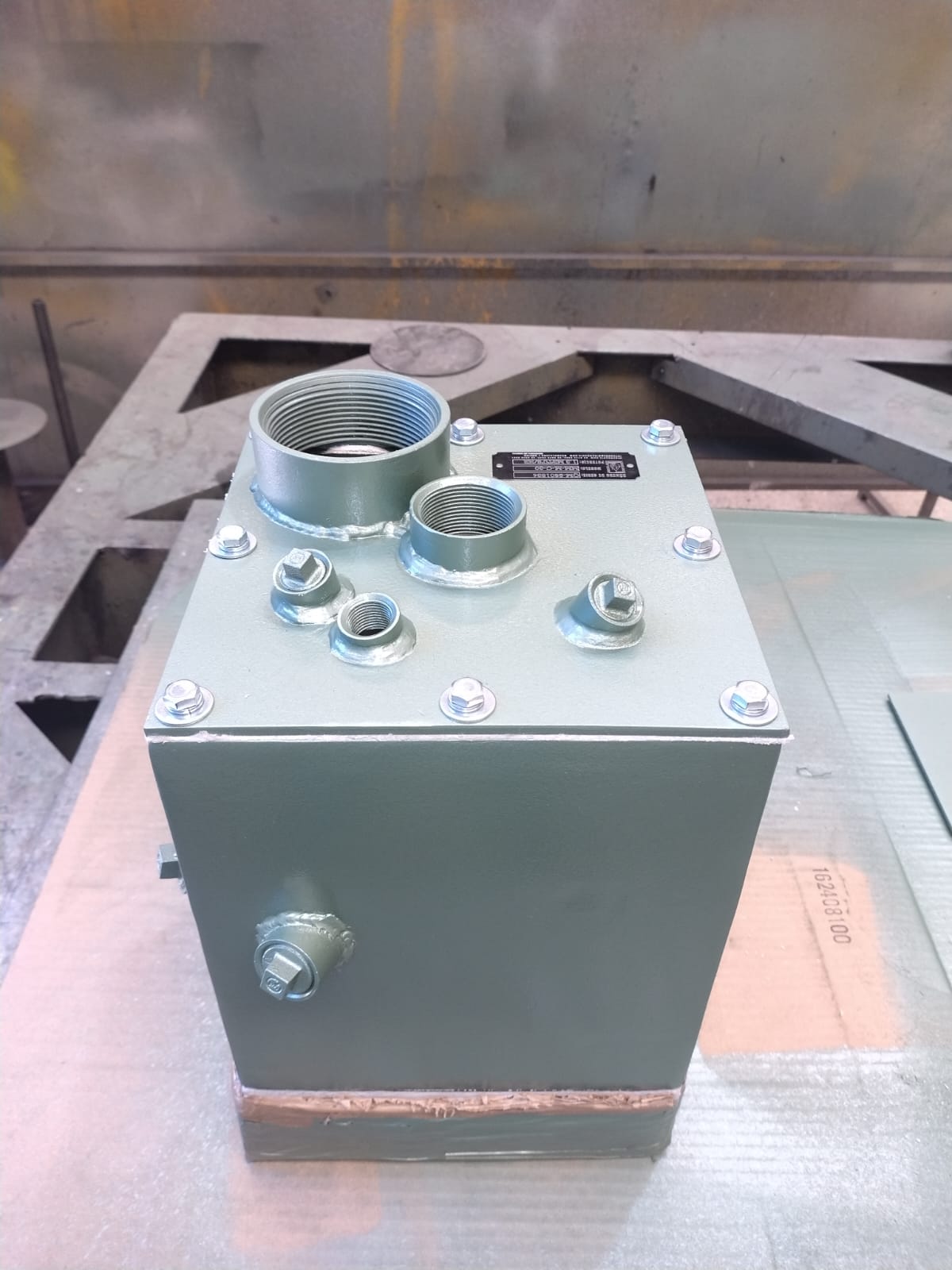 Equipo de calentamiento industrial con quemadores atmosféricos