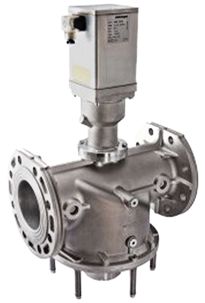Válvula motorizada para control de flujo de gas