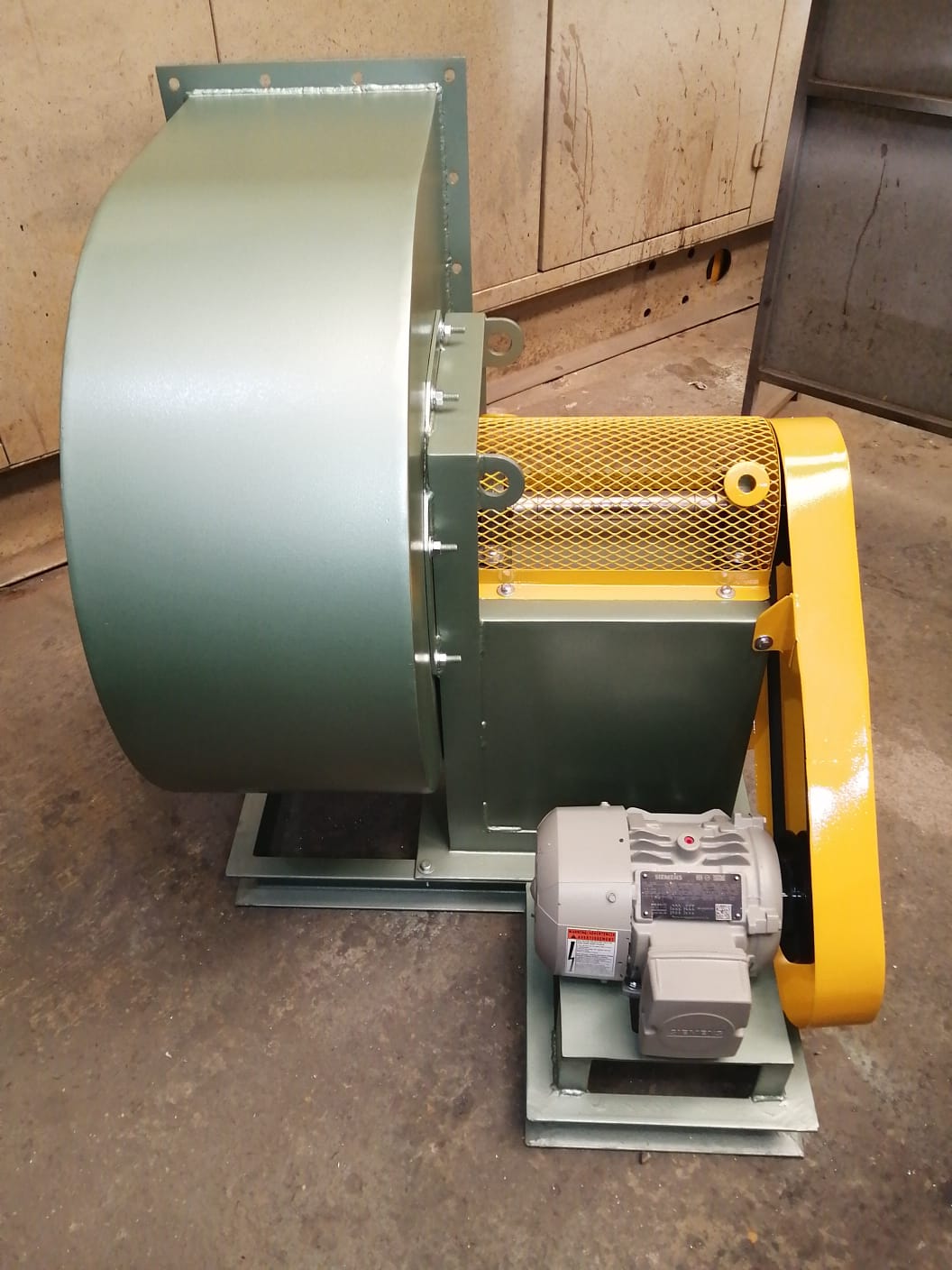 Ventilador industrial para enfriamiento y templado de vidrio