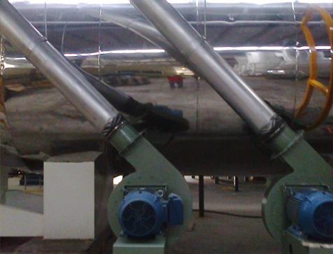 Extractor centrífugo industrial para remoción pesada de polvos
